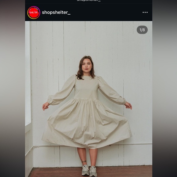 Shelter (Small Batch Company) Poplin Knee Length Dress - Picture 2 of 2